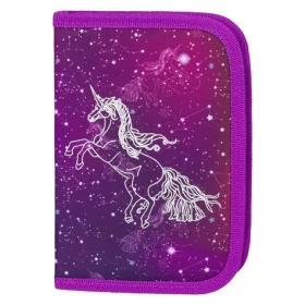 BAAGL Školní penál klasik dvě chlopně Unicorn Universe (A-31454)