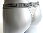 Pánské Stringi - tanga High Emotion - Cornette XXL grafitová