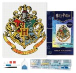 Diamantové malování - Harry Potter - Bradavický erb 40 x 50 cm na rámu
