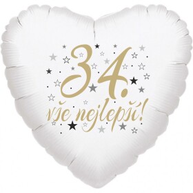 34. narozeniny balónek srdce Balonky.cz 34. narozeniny balónek srdce Balonky.cz