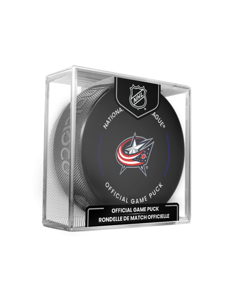 Inglasco / Sherwood Puk Columbus Blue Jackets NHL Official Game Puck 2024-2025