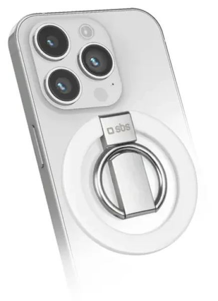 SBS Mag Ring stříbrná / Držák / Pro smartphony / MagSafe (TEMAGSFSTAND)