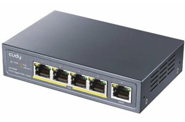 Cudy GS1005P PoE switch / 5x PoE RJ45 / 1x RJ45 / 60W (GS1005P)