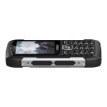 EVOLVEO StrongPhone H1, vodotěsný odolný Dual SIM telefon, černo-stříbrný