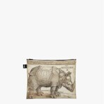 Taštičky na zip 3 ks LOQI ALBRECHT DUERER Rhinocerus, The Large Piece of Turf, Hare