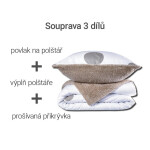 Prošívaná beránková souprava Dual Feel ESTELLA 3 ks