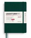 Týdenní plánovač Forest Green, Medium A5 2027, anglicky