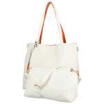 Módní koženkový set kabelek Maricela, bílý