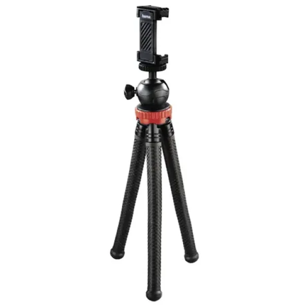 Hama FlexPro 3v1 27cm červená / stativ pro fotoaparáty GoPro kamery a smartphone (4608-H)