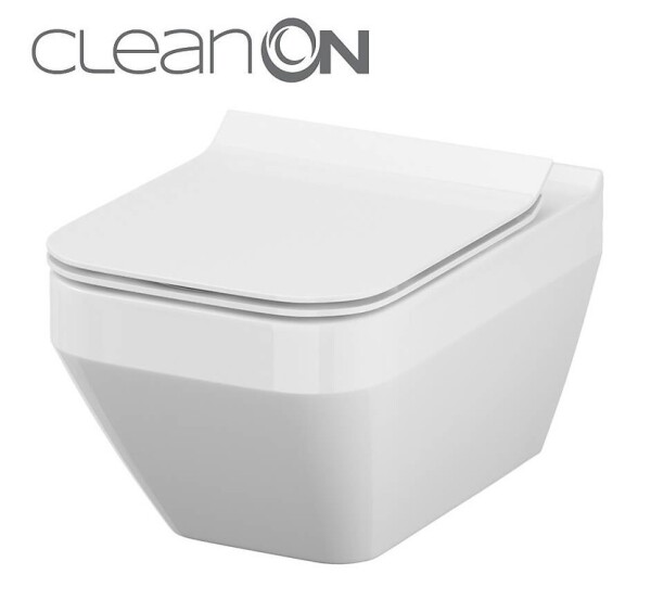 CERSANIT - Sada B217: závěsná mísa HF CREA obdélník TS SLIM DUR SC EO BOX S701-404