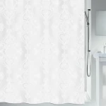 SPIRELLA Sprchový závěs RIVOLI bílá / 180 x 200 cm / vzorovaný / polyester