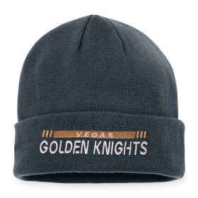 Fanatics Pánská zimní čepice Vegas Golden Knights NHL Authentic Pro Game & Train Cuffed Knit Black