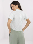Košile NM KS KA 01148.50P bílá zelená M/L