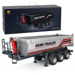 Mamido Sklápěcí návěs Huina 1509 pro RC kamion Scania 1501 1:18 s LED světly stříbrný