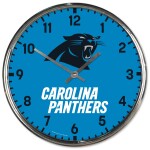 Hodiny Carolina Panthers NFL Chrome Team Design