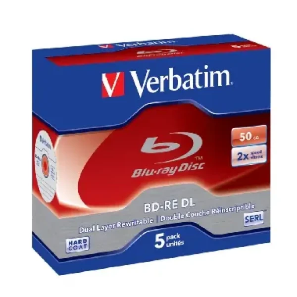 Verbatim BD-RE 50GB 2x, jewel, 5ks (43760) (43760)
