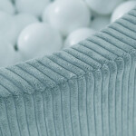 PLUSH NEST PLUSH NEST Suchý bazén kulatý Prémiový manšestr modrý Ø 90 × 30 cm