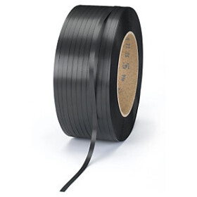 Průmyslová PP vázací páska, 16 x 0,6 mm, návin 2000 m, černá, pevnost v tahu 240kg | RAJA