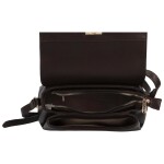 Módní dámská koženková crossbody kabelka Thilde, coffee