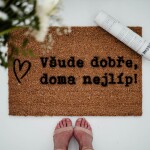 Artsy Doormats Rohožka Všude dobře, doma nejlíp, přírodní barva