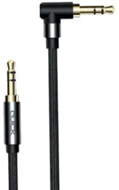 Quick / Kabel Jack 3,5 mm - 2x Jack 3,5 mm / 1 m / černá (4752168141304)