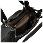 Trendy dámská koženková kabelka do ruky Einari, tmavě šedá