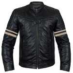 Pánská Kožená Moto Bunda Marco Brixton Černá Velikost: