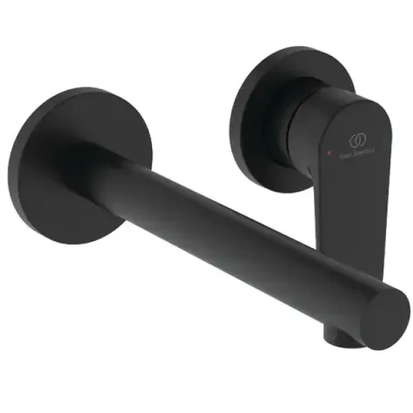 Ideal Standard Ceralife O - Umyvadlová baterie pod omítku | 2-otvorová instalace | hedvábná černá (BE019XG)