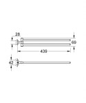GROHE - Essentials Cube Držák na ručníky, chrom 40624001