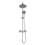 INVENA - Dešťová sprcha s baterií termostatickou volos, chrom; AU-37-T01-V