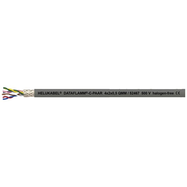 HELU 52471-100 datový kabel 10 x 2 x 0.5 mm² šedá 100 m