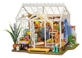 3D Dřevěná skládačka: Miniatura domečku - Vysněný zahradní dům