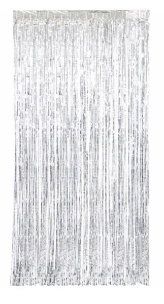 Párty závěs stříbrný 1 m x 2 m Párty závěs stříbrný 1 m x 2 m
