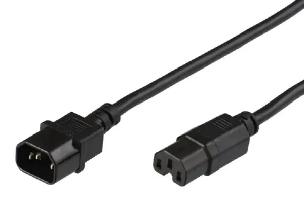 MicroConnect Prodlužovací kabel C14 - C15 3m černá (PE011403)