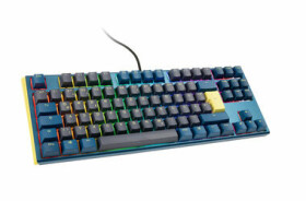 Ducky One 3 Daybreak TKL MX-Blue modrá / Herní klávesnice / podsvícená / mechanická / drátová (USB) / DE (DKON2187ST-CDEPDDBBHHC1)