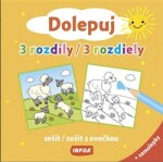 Dolepuj 3 rozdíly / 3 rozdiely - sešit/ zošit s ovečkou + samolepky