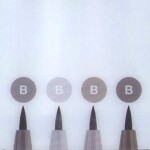 Popisovač Faber-Castell Pitt Artist Pen Comic šedé, 4 ks