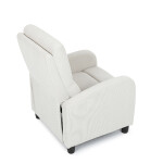 TV a relaxační křeslo, manuální polohování push back, potah manšestrová béžová látka