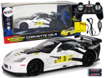 Mamido Sportovní auto na dálkové ovládání RC Corvette C6R 1:18 bílé