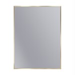 Erga Rectangle, obdélníkové zrcadlo 60x80 cm, zlatý rám, ERG-V01-RECTAGLE-6080-GD