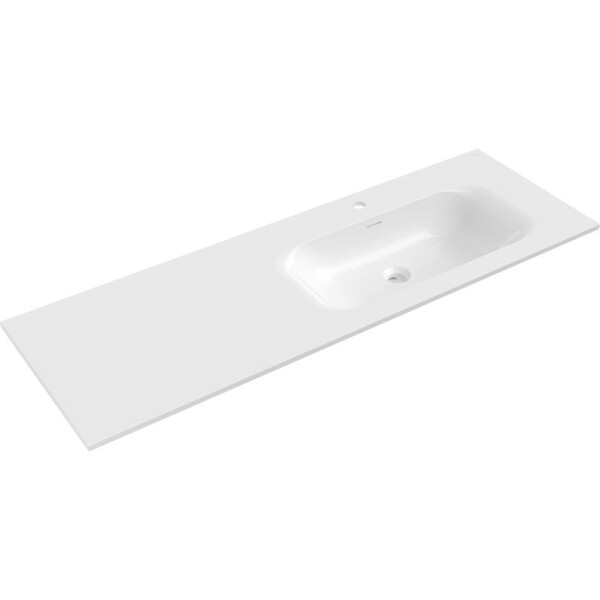 MEXEN - Vela umyvadlo zapuštěné do desky pravá 141 x 46,5, bílá lesk 25231400P