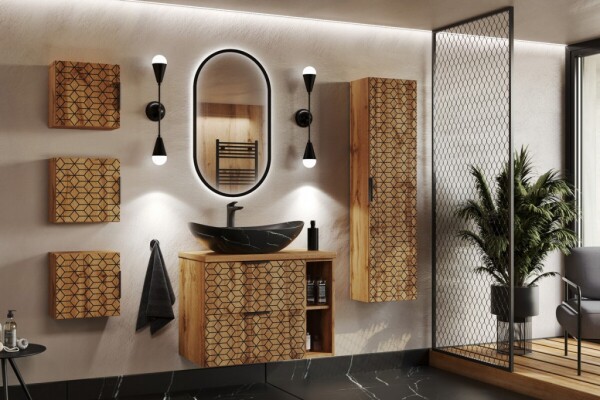 COMAD - Umyvadlo na desku LENA, černá mat 5907611655306