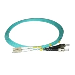 XtendLan FO patch LC-ST / Optický patch kabel / 5 m / Multimode 50/125 OM3 / Duplex / LS0H (FOP-LCST-D-5-50-OM3)
