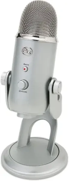 Blue Yeti stříbrná / stolní mikrofon / USB (988-000238)