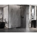 MEXEN/S - Lunar-B L sprchový kout dveře křídlové pravá 90 x 70, transparent, grafit kartáčovaná 832L-090-070-66-00-P