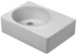 DURAVIT - Scola Umyvadlo 62x46 cm, s přepadem, bez otvoru pro baterii, bílá 0684600000