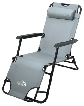Cattara COMFORT šedá / Lehátko-křeslo / 155 x 61 cm / nosnost: 90 kg (13514)
