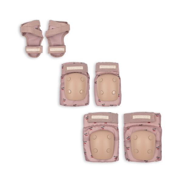 Konges Sløjd Dětské chrániče Cherry – sada 6 ks, růžová barva