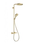 HANSGROHE - Raindance S Sprchový set s termostatem, průměr 24 cm, 3 proudy, EcoSmart, leštěný vzhled zlata 28823990