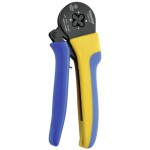 KNIPEX - kleště lisovací - 230mm - čtyřtrnové, stočené kontakty Harting; Ilme; Phoenix; Amphenol; Walther; HTS;Contact; Weidmüller 0.14-6mm², v plastovém kufříku s pěnovou vložkou (975265)